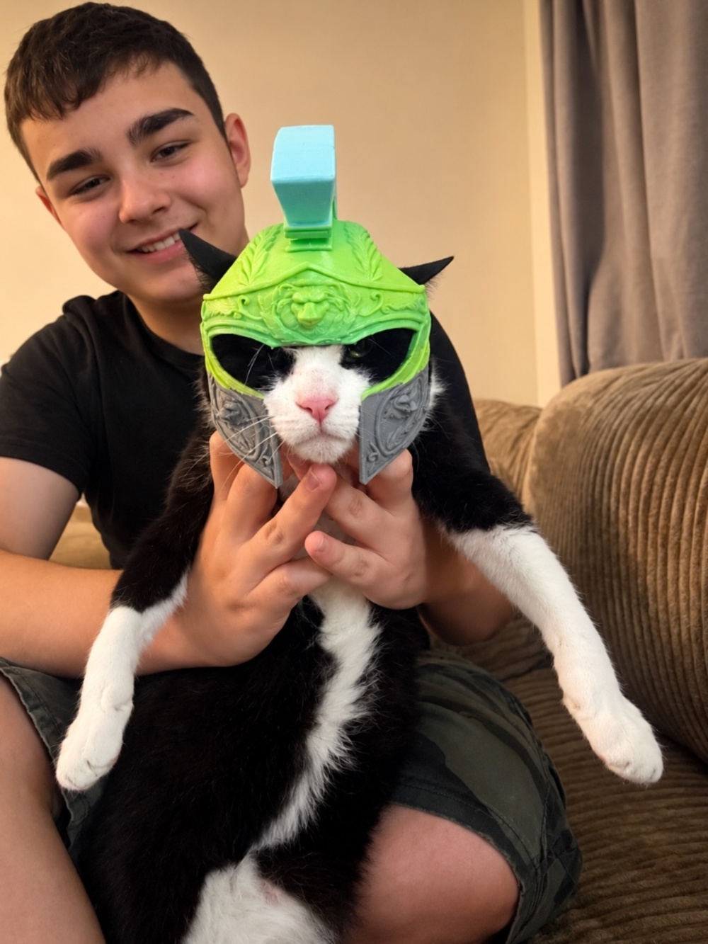 Handcrafted 3D Printed Roman/Spartan Accessory for Cats & Small Dogs